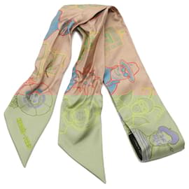 Hermès-Foulard DRESS CODE Twilly d'Hermès-Beige