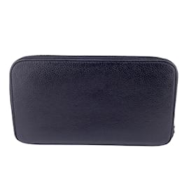 Balenciaga-Balenciaga Black Leather Long Wallet-Black