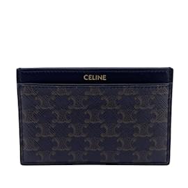 Céline-Celine Brown Card Case-Brown
