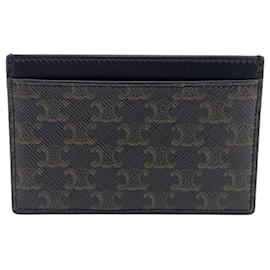 Céline-Celine Brown Card Case-Brown