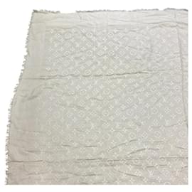 Louis Vuitton-Louis Vuitton Monogram Scarf-Beige