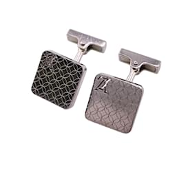 Louis Vuitton-Louis Vuitton Silver Cufflinks-Silvery
