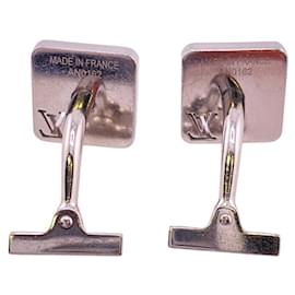 Louis Vuitton-Louis Vuitton Silver Cufflinks-Silvery