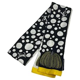 Louis Vuitton-Louis Vuitton Bandeau Infinity Dot Scarf-Black,White