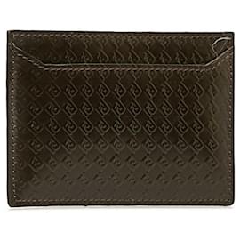 Fendi-Fendi Brown Leather Card Case-Brown