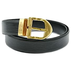 Louis Vuitton-Louis Vuitton Epi Santur Classic Belt-Black
