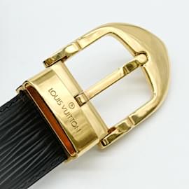 Louis Vuitton-Louis Vuitton Epi Santur Classic Belt-Black