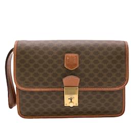 Céline-Sac à main Celine Macadam-Marron