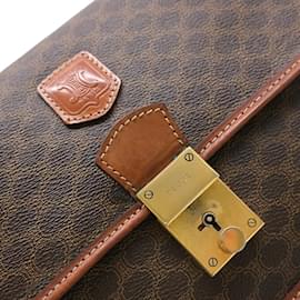 Céline-Bolsa de mão Celine Macadam-Marrom