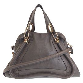 Bolsa de couro marrom Chloé Paraty Marrom