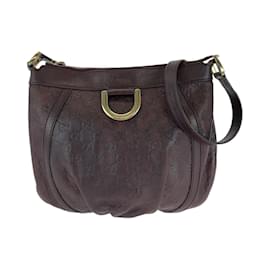 Gucci-Gucci Abby Guccissima Brown Leather Shoulder Bag-Brown