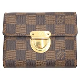Louis Vuitton-Carteira Koala Damier Louis Vuitton-Marrom,Dourado