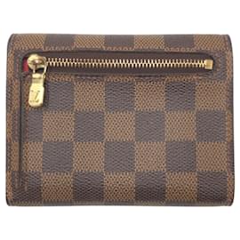 Louis Vuitton-Carteira Koala Damier Louis Vuitton-Marrom,Dourado