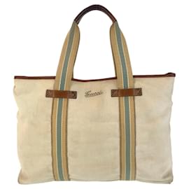 Gucci-Gucci Sherry Line Tote Bag-Brown,Beige