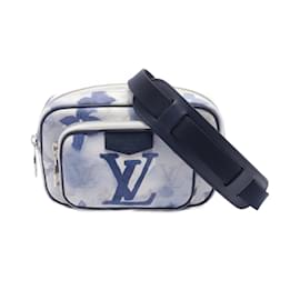 Louis Vuitton-Louis Vuitton Outdoor Pochette Shoulder Bag-White,Blue,Navy blue