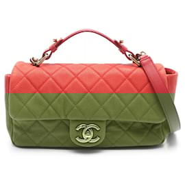 Chanel-Chanel Matelasse Shoulder Bag-Red