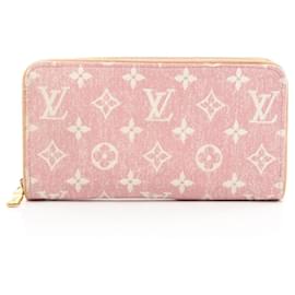 Louis Vuitton-Louis Vuitton Pink and White Long Wallet-Pink,White
