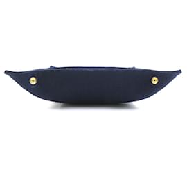 Hermès-Hermes Navy Felt Jewelry Tray-Navy blue