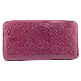 Louis Vuitton-Louis Vuitton Monogram Empreinte Long Wallet-Dark red