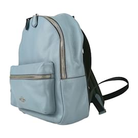 Coach-COACH Charlie Medium Backpack in Light Blue-Light blue