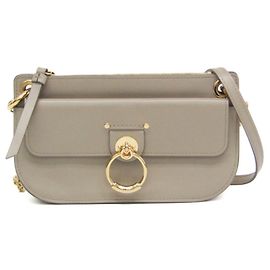 Clutch e borsa a spalla in pelle donna Chloé Tess Grigio