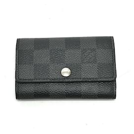 Louis Vuitton-Louis Vuitton Damier Graphite Keycase-Black