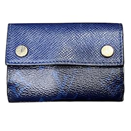 Louis Vuitton-Louis Vuitton Taigarama Discovery Compact Wallet-Blue