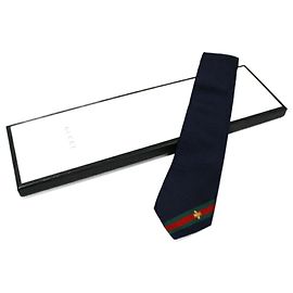 Cravatta blu navy Gucci Blu navy