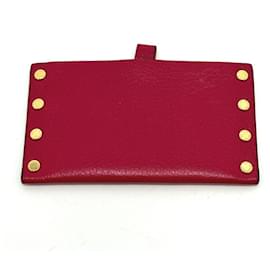 Louis Vuitton-Miroir compact en cuir rose Louis Vuitton-Rose