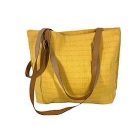 Hermès-Sac Poche Hermes Amedaba Kabadu-Jaune