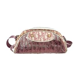 Christian Dior-Christian Dior Dior Logo Trotter Crossbody Bag-Pink