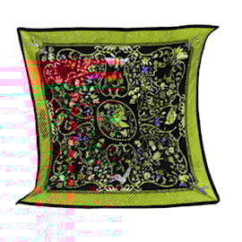 Hermès-Hermes Twilly Pleated Scarf-Black,Multiple colors