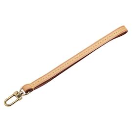 Louis Vuitton-Sangle en cuir tanné Louis Vuitton-Beige,Doré