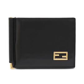 Fendi-Fendi FF Bi-fold Wallet with Money Clip-Black