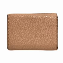 Fendi-FENDI Peekaboo Selleria Compact Tri-fold Wallet-Pink