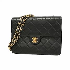 Chanel-Chanel Mini Matelasse Shoulder Bag-Black