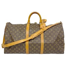 Louis Vuitton-Louis Vuitton Monogram Keepall Bandouliere 55-Brown