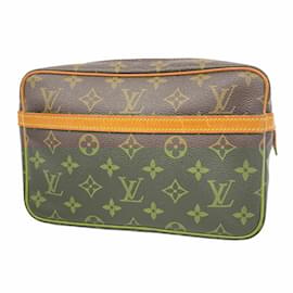Louis Vuitton-Louis Vuitton Monogram Compiegne 23 Clutch Bag-Brown
