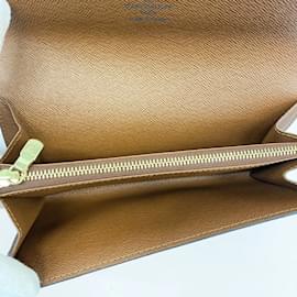 Louis Vuitton-Louis Vuitton Long Wallet Monogram Pochette Porto Monnaie-Brown