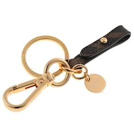 Fendi-Fendi Gold Metal Keyring Charm-Golden
