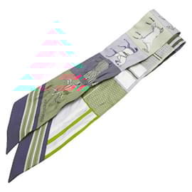 Hermès-Hermes Twilly Couvertures Nouvelles Scarf-Pink,Multiple colors