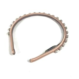 Miu Miu-Accessoire de cheveux en perles Miu Miu-Noir