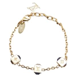 Louis Vuitton-Louis Vuitton Gold and Purple Charm Bracelet-Golden,Purple