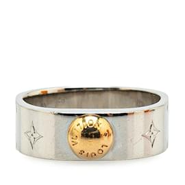 Louis Vuitton-Louis Vuitton Nanogram Ring-Silvery