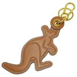 Loewe-Loewe Animal Kangaroo Keychain-Brown
