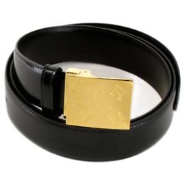 Cinturón de cuero negro para mujer Cartier Negro