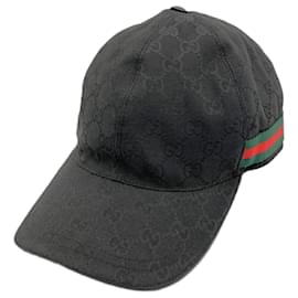 Gucci-Gucci GG Canvas Baseball Cap-Black