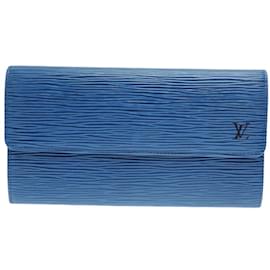 Louis Vuitton-Louis Vuitton Epi Leather Long Wallet-Blue