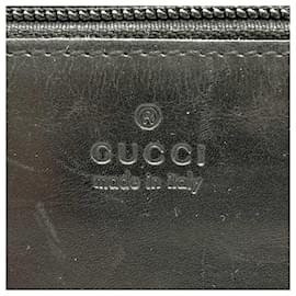 Gucci-Gucci GG Canvas and Leather Tote Bag-Black