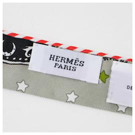 Hermès-Foulard en soie Candy Twilly Doll d'Hermès-Marron,Orange